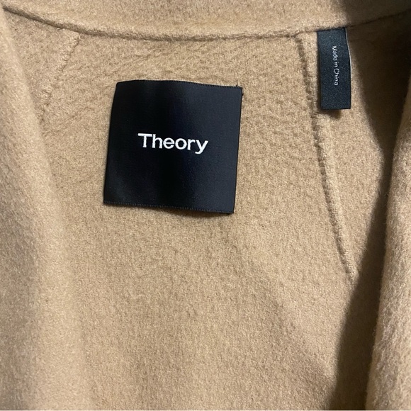EUC/LIKE NEW Theory Clairene Double-Face Wool Cashmere Jacket/Coat in Camel - S - Picture 12 of 13